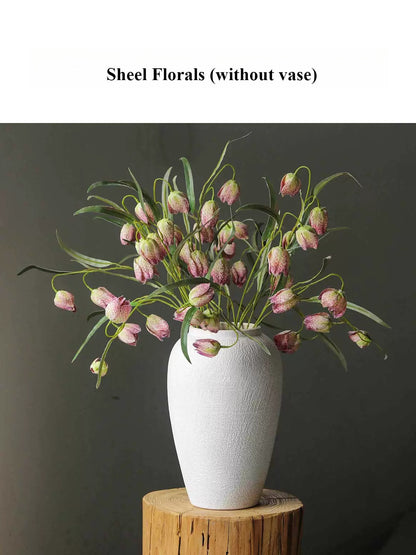 Crackle Glaze Vase, Chinese Retro Ceramic Vase for Table Decor