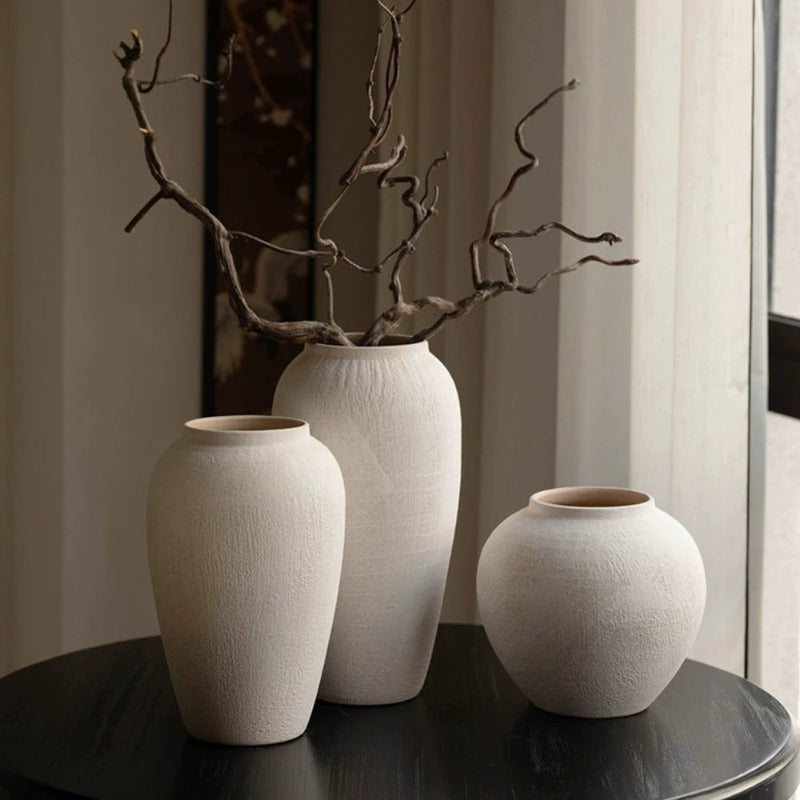 New Chinese Retro High End Aesthetic Flower Vase Artistic Floral Vessel Living Room Entryway Desktop Home Decor Ornament