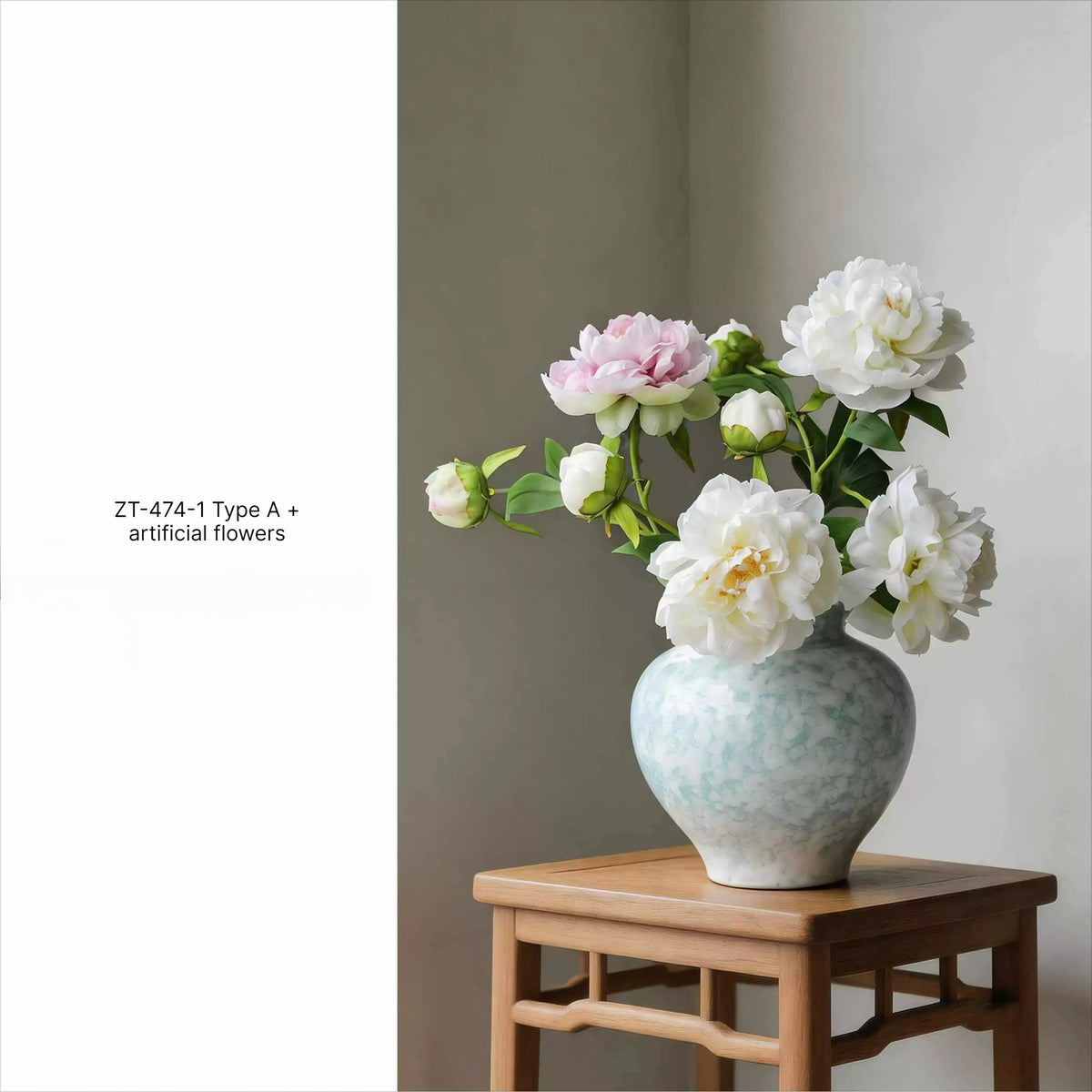 New Chinese Luxury Ceramic Vase Hydroponic Flower Vase Minimalist Aesthetic Entryway Desktop Home Decor Ornament