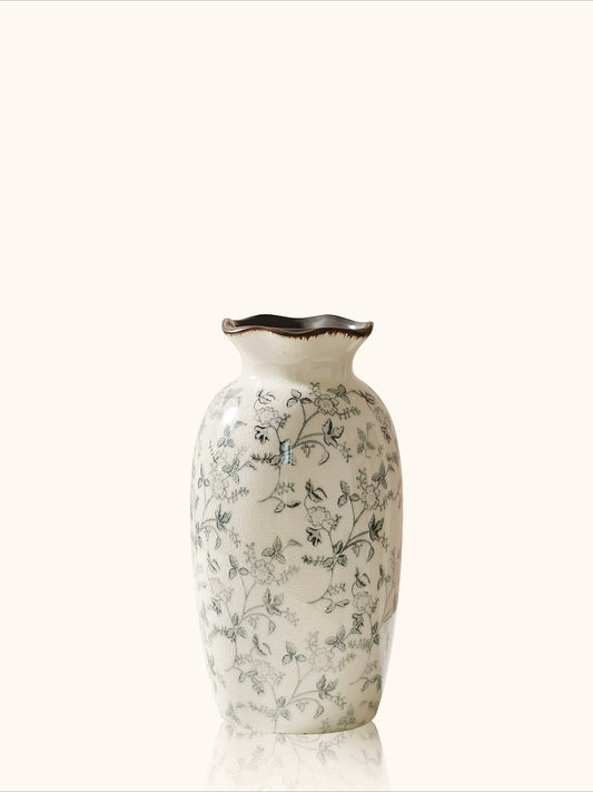 Neoclassical Ink Wash Creative Ceramic Vase Hydroponic Flower Vase Artistic Living Room Entryway Home Decor Ornament