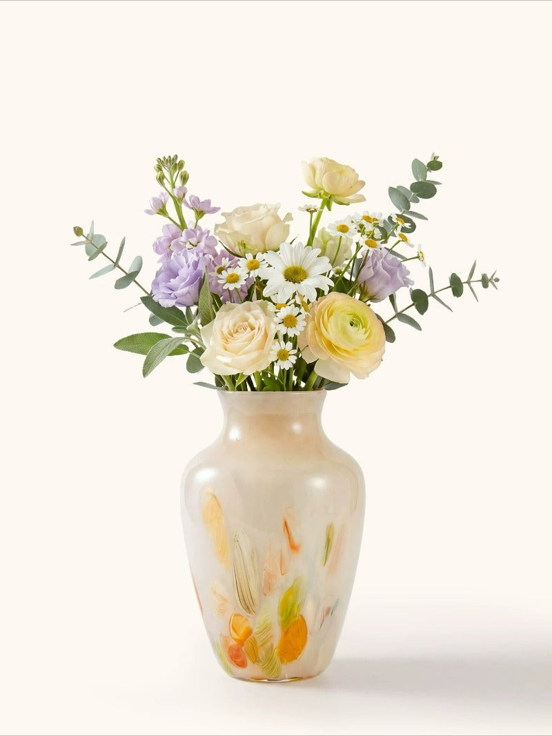 Art Glass Vase | Elegant Water‑holding Table Decor Vessel