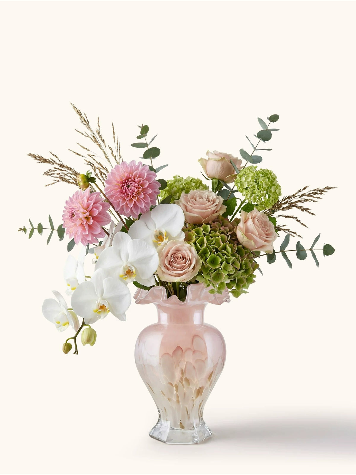 French Style Gold Foil Glass Vase High End Aesthetic Hydroponic Flower Vase Living Room Home Decor Ornament