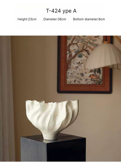 French Aesthetic Mermaid Ceramic Vase for Home Decor