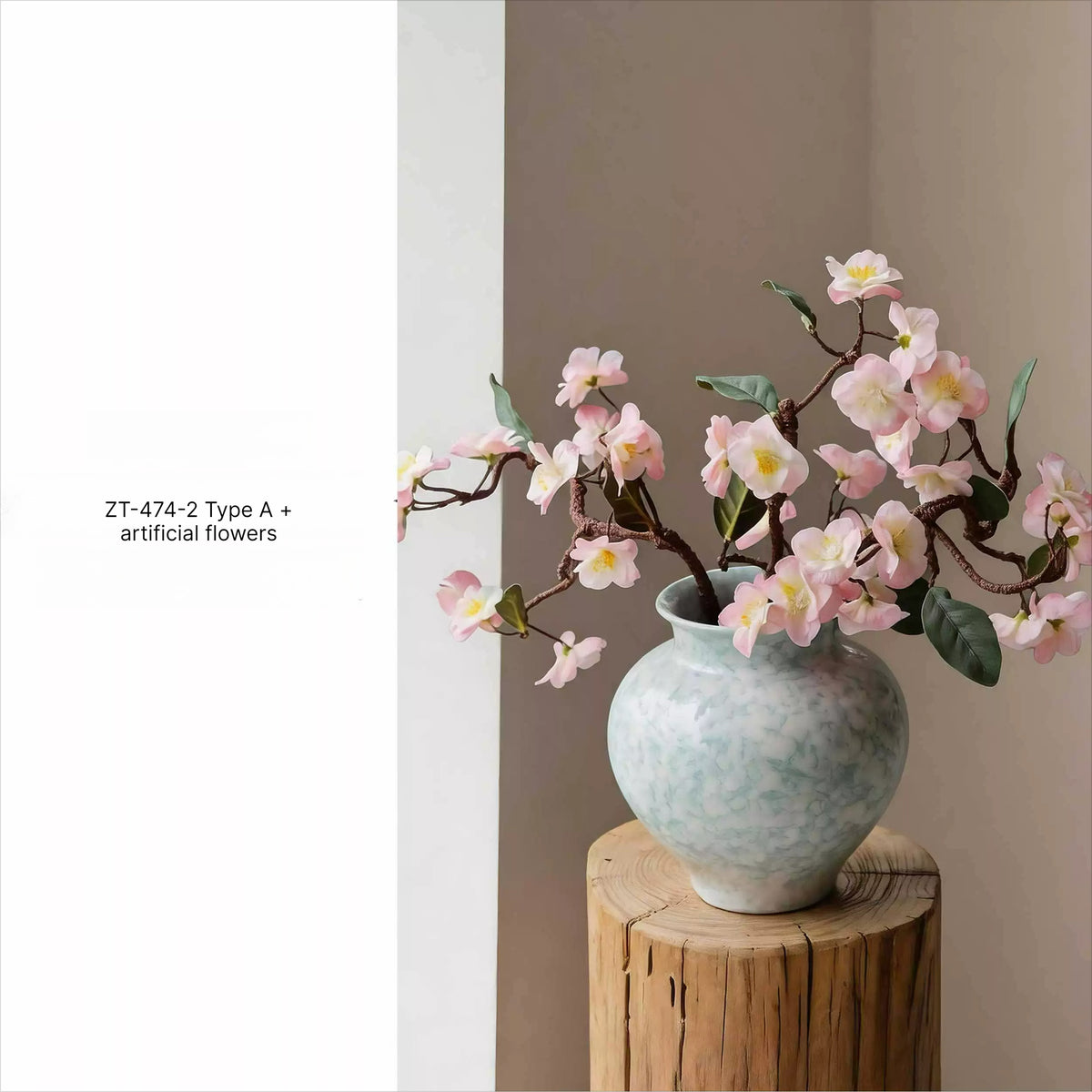 New Chinese Luxury Ceramic Vase Hydroponic Flower Vase Minimalist Aesthetic Entryway Desktop Home Decor Ornament