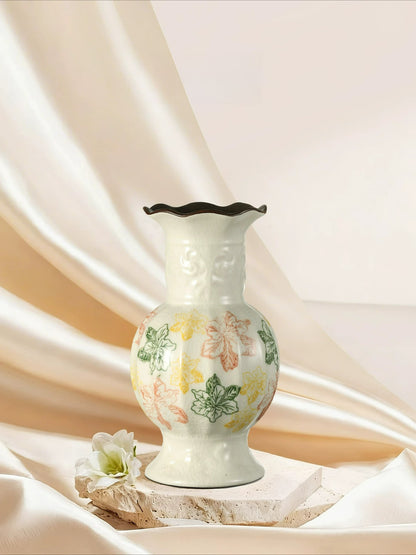 Original Design French Pastoral Retro Ceramic Vase Aesthetic Flower Arrangement Vase Living Room Dining Room Home Decor Ornament