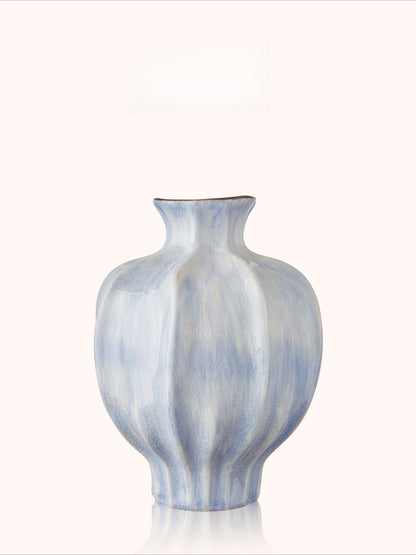 Oil Painting Style Luxury Retro Art Ceramic Vase Aesthetic Living Room Dining Table Flower Arrangement Decor