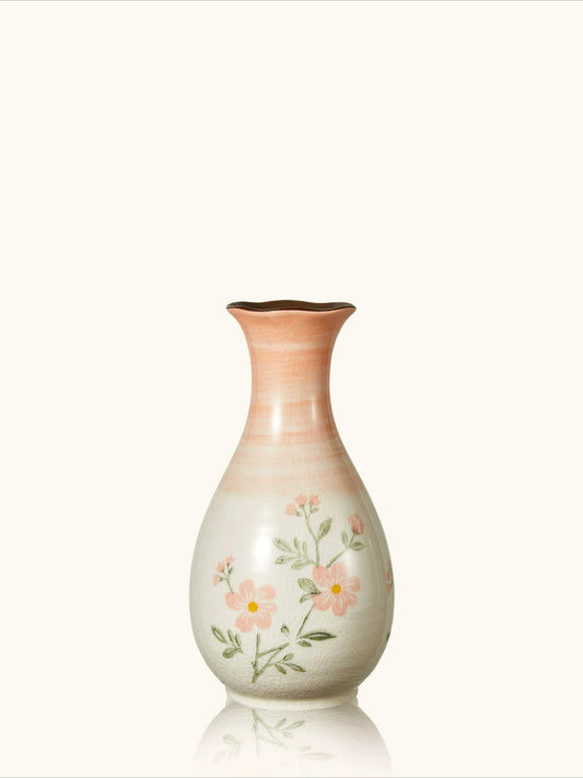 New Chinese Literary Retro Pastoral Ceramic Vase Water Planting Flower Vase Living Room Aesthetic Decor Ornament
