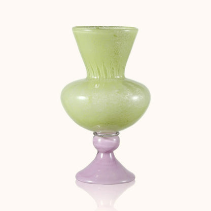 Modern French Tall Green Glass Vase Aesthetic Flower Arrangement Ornament for Living Room Home Table Decor