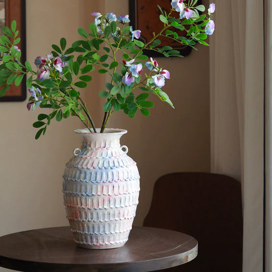 Modern Minimalist Desktop Ceramic Vase High End Home Flower Arrangement Decor
