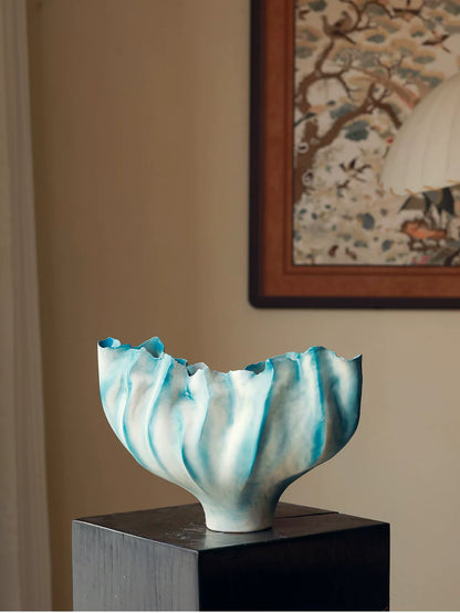 French Aesthetic Mermaid Ceramic Vase for Home Decor