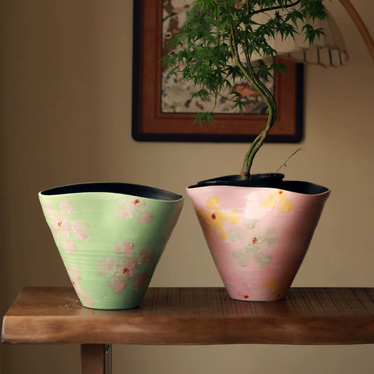Jingdezhen Wabi Sabi Ceramic Vase High End Aesthetic Flower Arrangement Vase