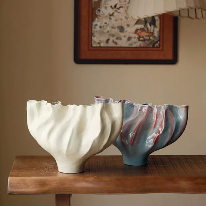 French Aesthetic Mermaid Ceramic Vase for Home Decor