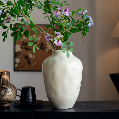 Retro New Chinese Style High End Ceramic Vase For Living Room Entryway Decor