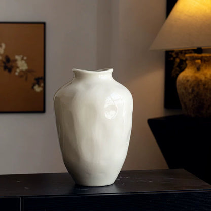 Retro New Chinese Style High End Ceramic Vase For Living Room Entryway Decor