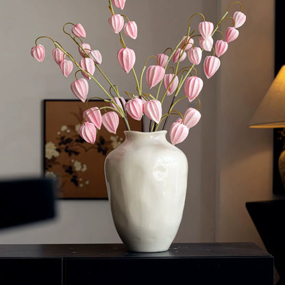 Retro New Chinese Style High End Ceramic Vase For Living Room Entryway Decor