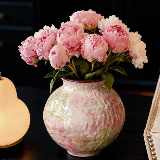 Jingdezhen New Chinese Art Ceramic Vase Hydroponic Flower Vase Home Dining Table Homestay Commercial Decor