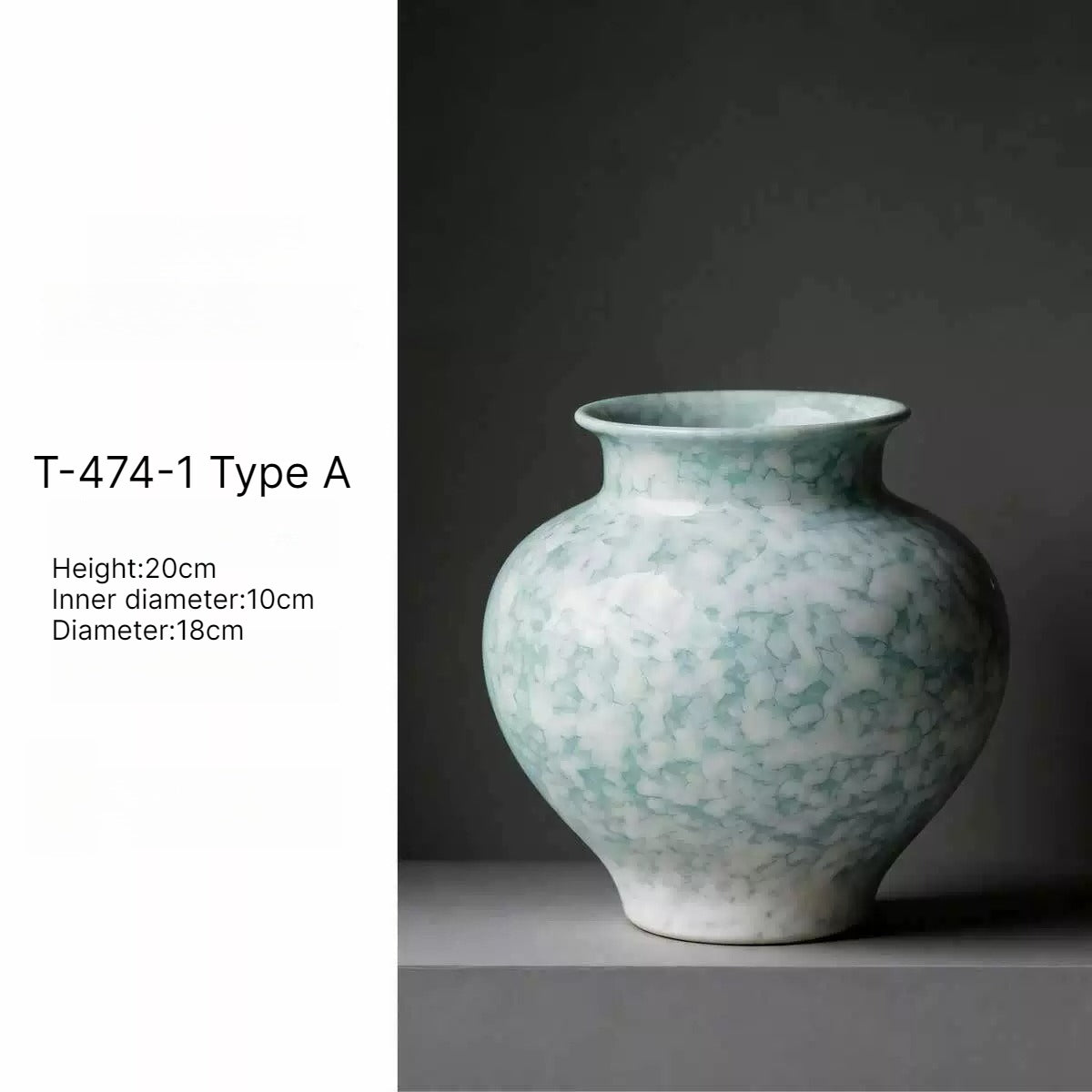 New Chinese Luxury Ceramic Vase Hydroponic Flower Vase Minimalist Aesthetic Entryway Desktop Home Decor Ornament