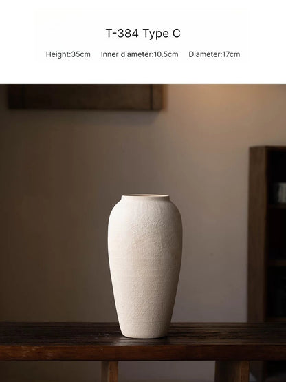 New Chinese Retro High End Aesthetic Flower Vase Artistic Floral Vessel Living Room Entryway Desktop Home Decor Ornament