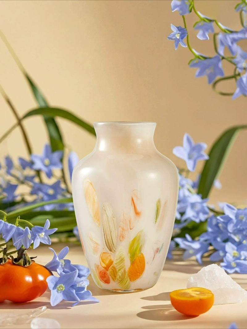 Art Glass Vase | Elegant Water‑holding Table Decor Vessel