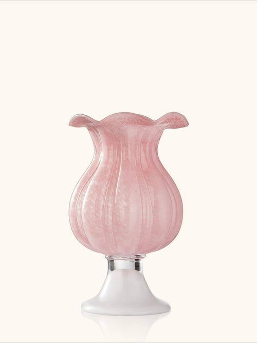 French Style Pink Tall Glass Vase Romantic Girl Aesthetic Hydroponic Flower Vase Living Room Home Decor Ornament