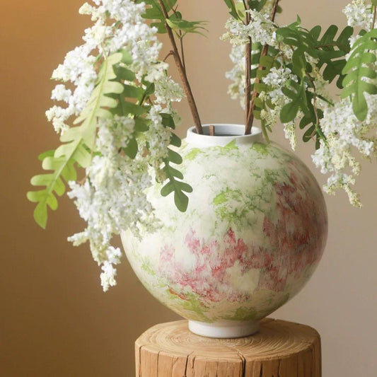 Wabi Sabi High End Ceramic Vase Elegant Home Living Room Hydroponic Flower Arrangement Decor